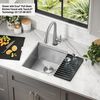 17&rdquo; Workstation Undermount Single Bowl 16 Gauge Stainless Steel&nbsp;Bar Prep Kitchen Sink with&nbsp;WorkFlow&trade; Ledge and Accessories